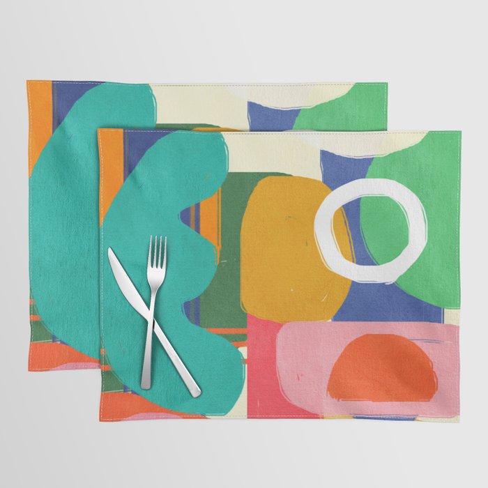 Modern Abstract Shape 02 Placemat Gallery Image 1