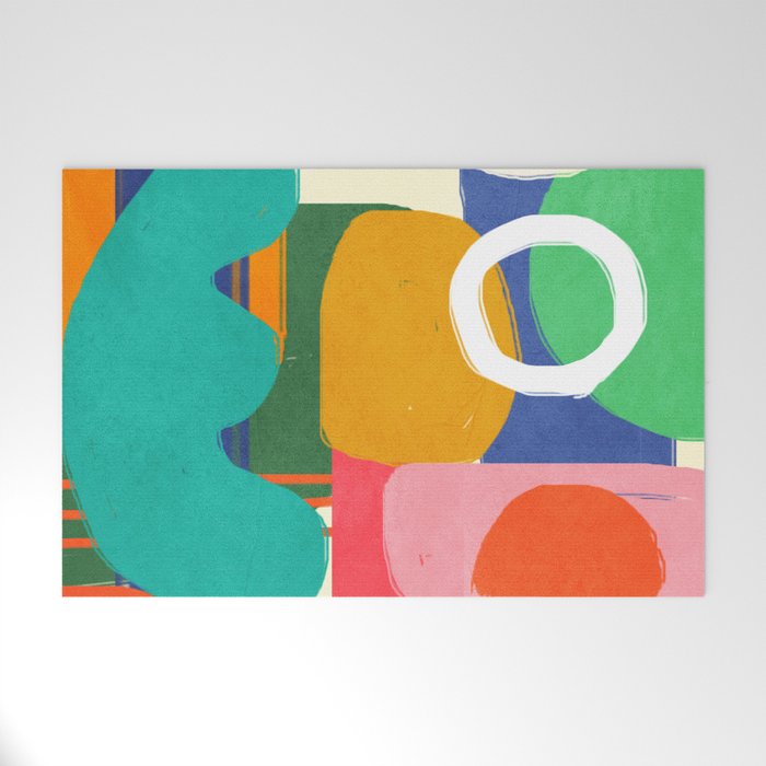 Modern Abstract Shape 02 Welcome Mat Gallery Image 1