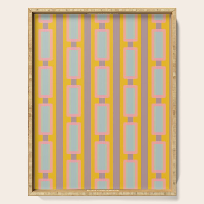 Yellow Geo Fun Serving Tray Gallery Image 1