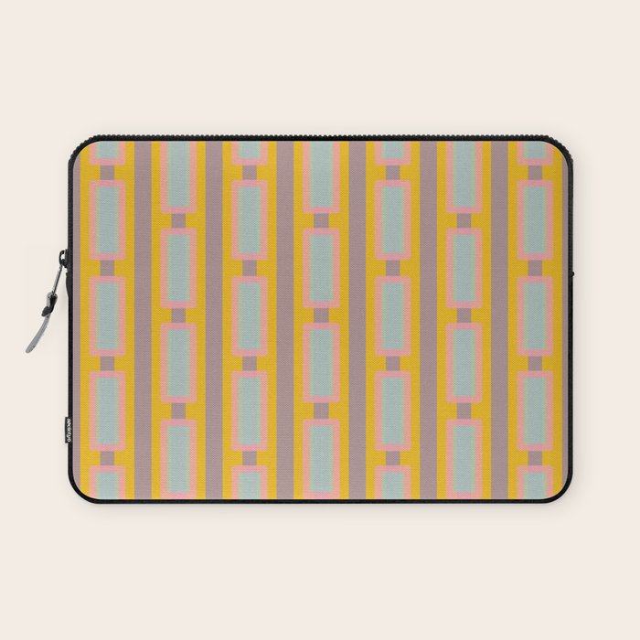 Yellow Geo Fun Laptop Sleeve Gallery Image 1