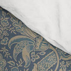 William Morris Indian Peacock Blue Pattern Comforter Gallery Image 4