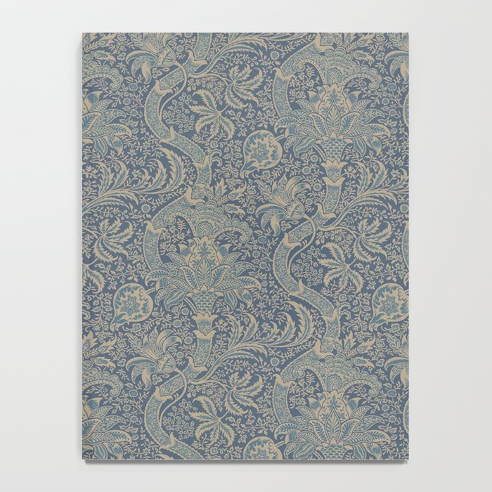 William Morris Indian Peacock Blue Pattern Notebook Gallery Image 4