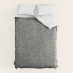 William Morris Indian Peacock Blue Pattern Comforter Gallery Image 6