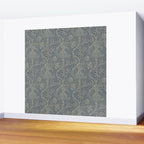 William Morris Indian Peacock Blue Pattern Wall Mural Gallery Image 2