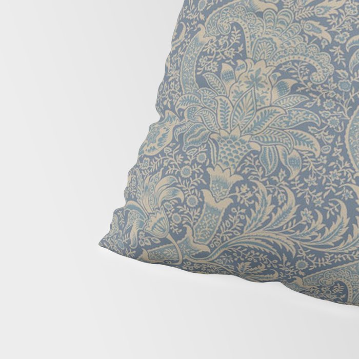 William Morris Indian Peacock Blue Pattern Pillow Sham Gallery Image 4