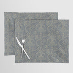 William Morris Indian Peacock Blue Pattern Placemat Gallery Image 1
