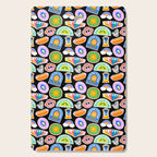 Retro cartoon label sticker pattern Cutting Board Gallery Image 1