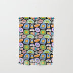 Retro cartoon label sticker pattern Wall Hanging Gallery Image 1