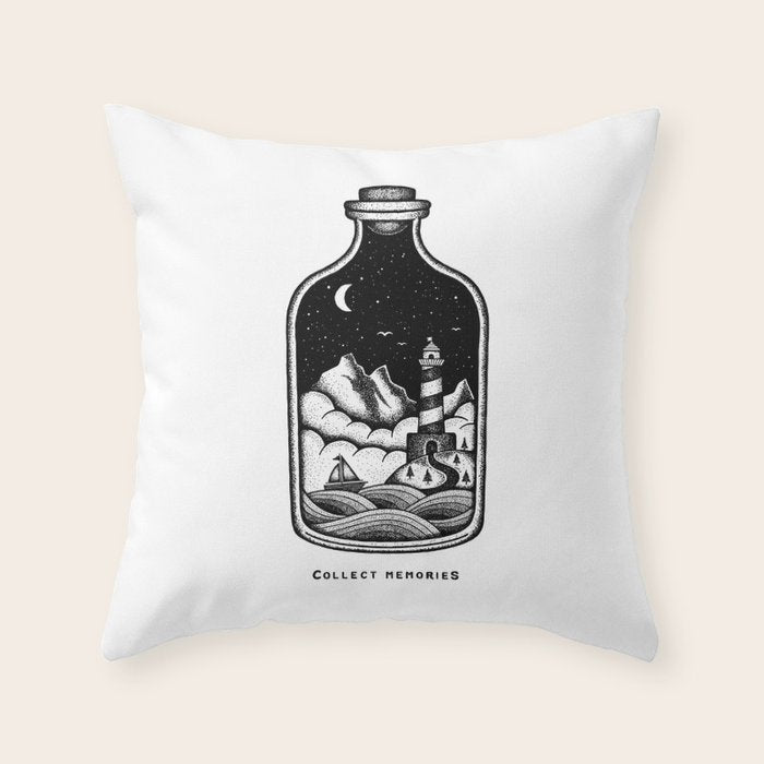 COLLECT MEMORIES Throw Pillow Gallery Image 6