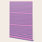 Hot Pink and Navy Blue Chevron Wallpaper Gallery Image 2