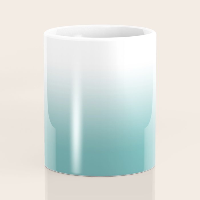 Light Teal Gradient Coffee Mug Gallery Image 4