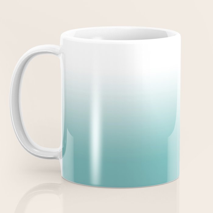 Light Teal Gradient Coffee Mug Gallery Image 3