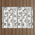Black Bamboo Outdoor Rug Gallery Image 1
