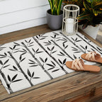 Black Bamboo Outdoor Rug Gallery Image 2
