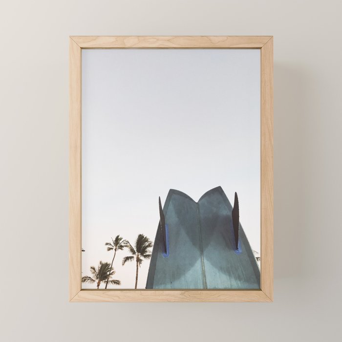 Twin Fin Surfboard Mini Art Print Gallery Image 1