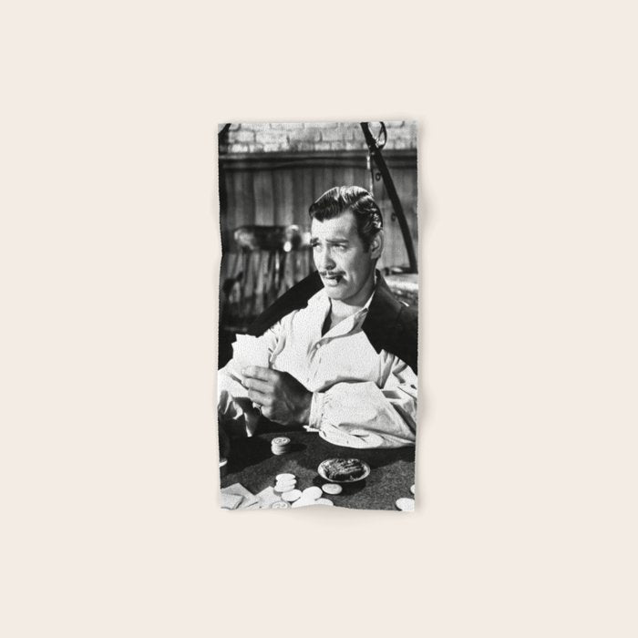 Clark Gable Playing Poker Retro Vintage Art Bath Towel Gallery Image 1