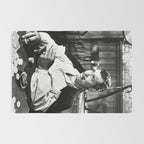 Clark Gable Playing Poker Retro Vintage Art Rug Gallery Image 2