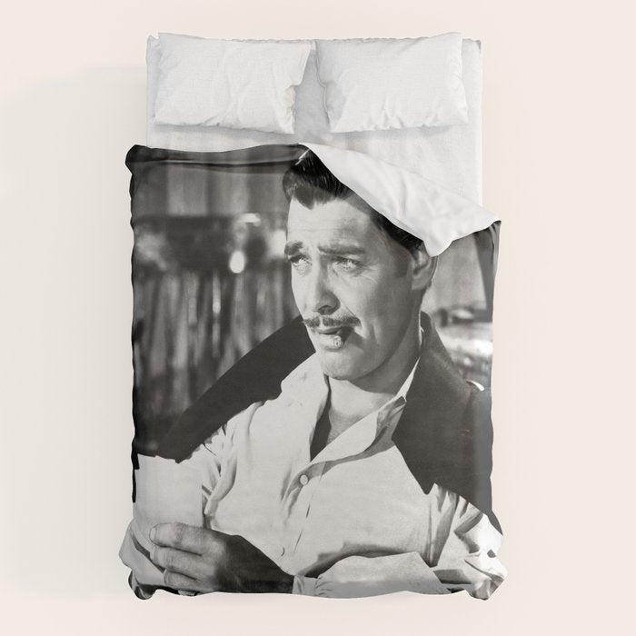 Clark Gable Playing Poker Retro Vintage Art Duvet Cover Gallery Image 6