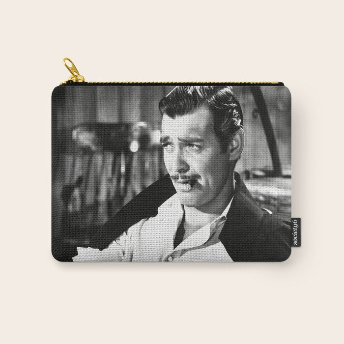 Clark Gable Playing Poker Retro Vintage Art Carry All Pouch Gallery Image 1