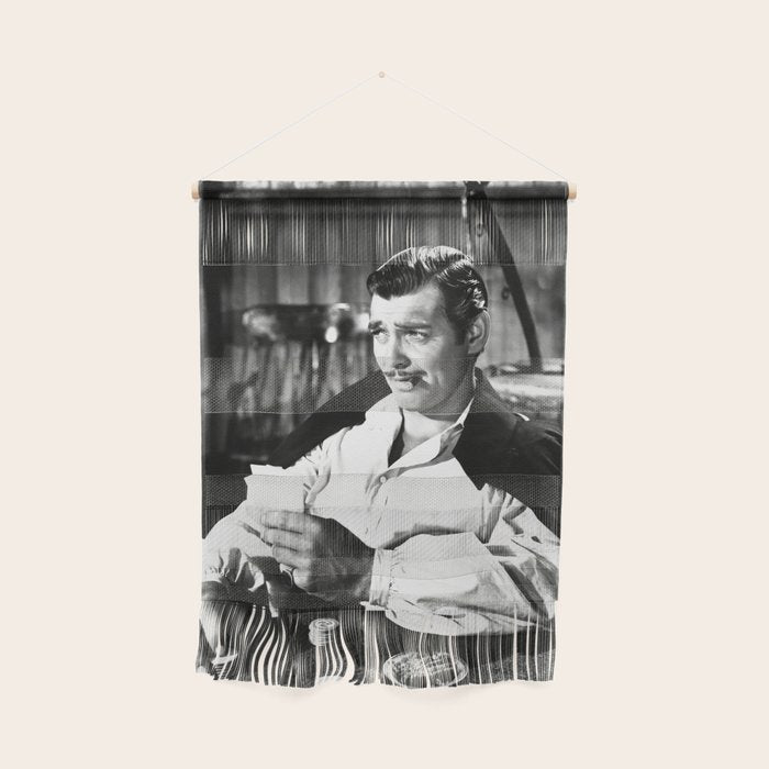 Clark Gable Playing Poker Retro Vintage Art Wall Hanging Gallery Image 1