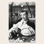 Clark Gable Playing Poker Retro Vintage Art Cutting Board Gallery Image 1