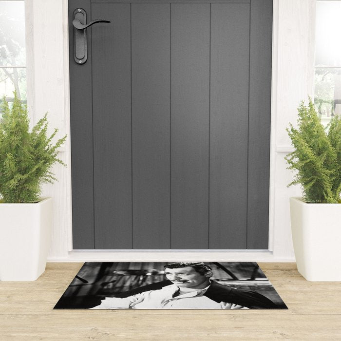 Clark Gable Playing Poker Retro Vintage Art Welcome Mat Gallery Image 3