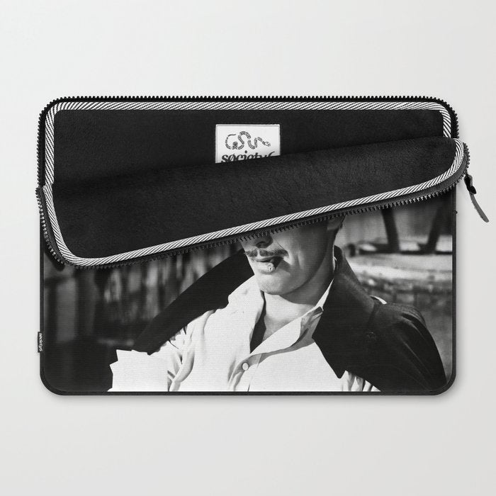 Clark Gable Playing Poker Retro Vintage Art Laptop Sleeve Gallery Image 2