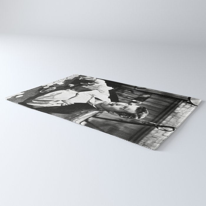 Clark Gable Playing Poker Retro Vintage Art Rug Gallery Image 3