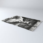Clark Gable Playing Poker Retro Vintage Art Rug Gallery Image 3
