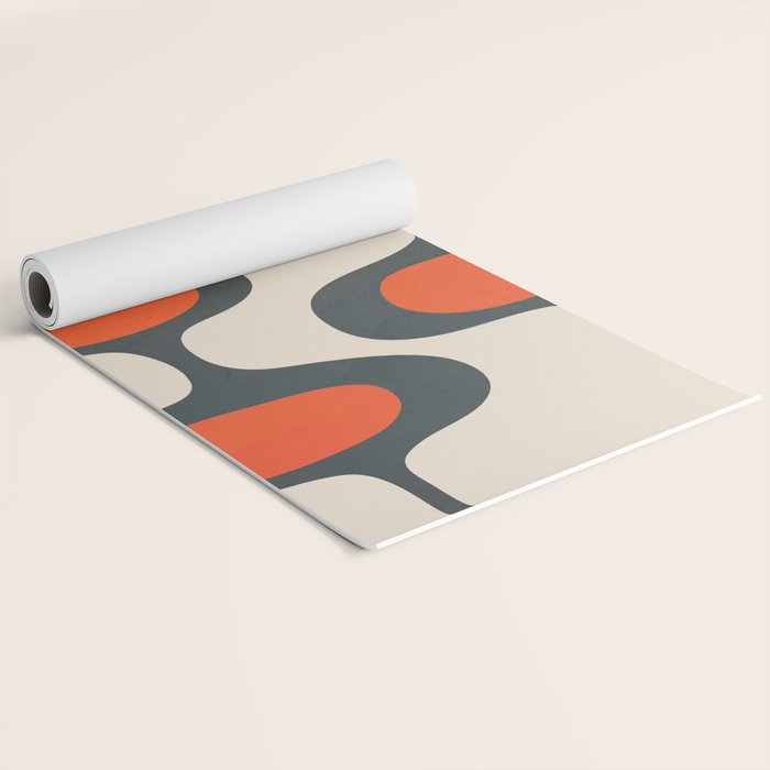 Mid-Century Modern Abstract Art 28 Yoga Mat Gallery Image 2