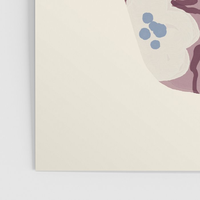 Floral Painted Folk Vase Poster Gallery Image 3