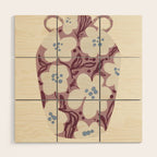 Floral Painted Folk Vase Wood Wall Art Gallery Image 1