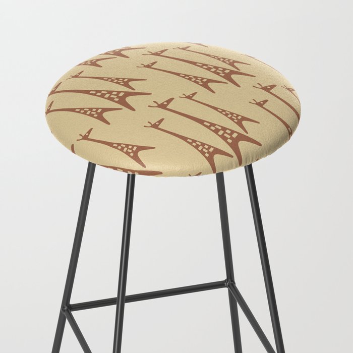 Brown and Tan Giraffe Stool Gallery Image 2