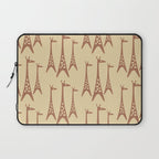 Brown and Tan Giraffe Laptop Sleeve Gallery Image 1