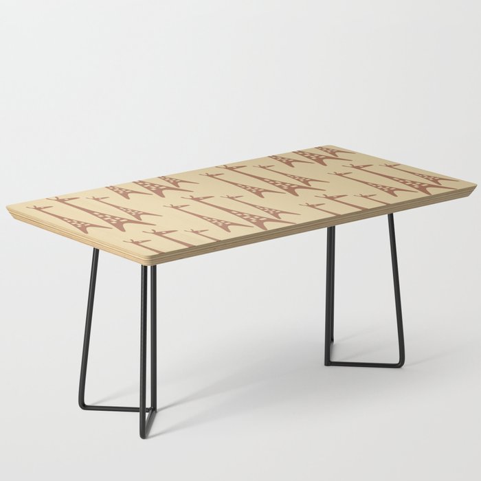 Brown and Tan Giraffe Coffee Table Gallery Image 1
