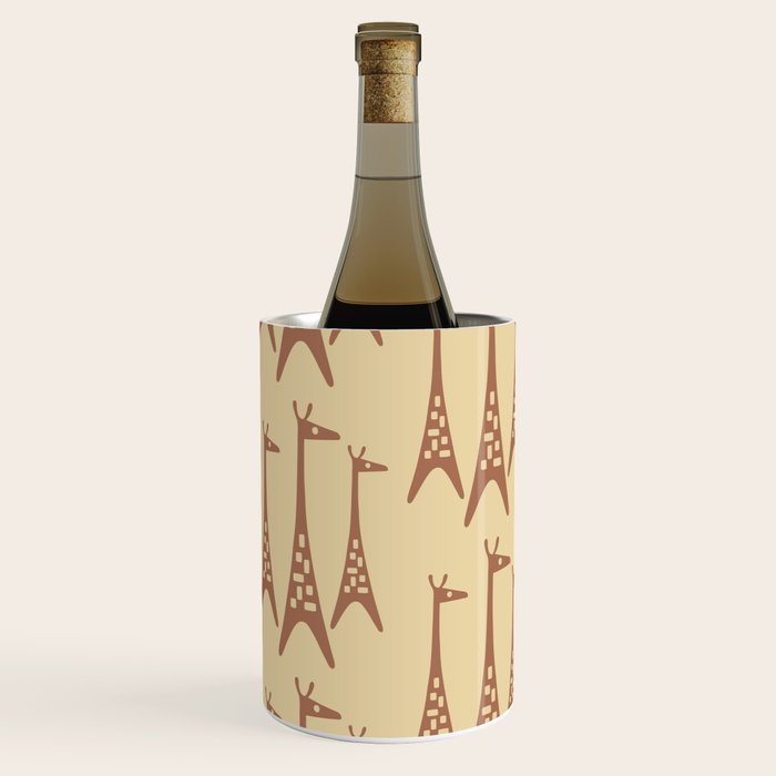 Brown and Tan Giraffe Wine Chiller Gallery Image 3