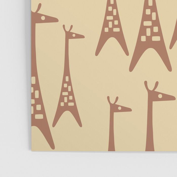 Brown and Tan Giraffe Poster Gallery Image 3