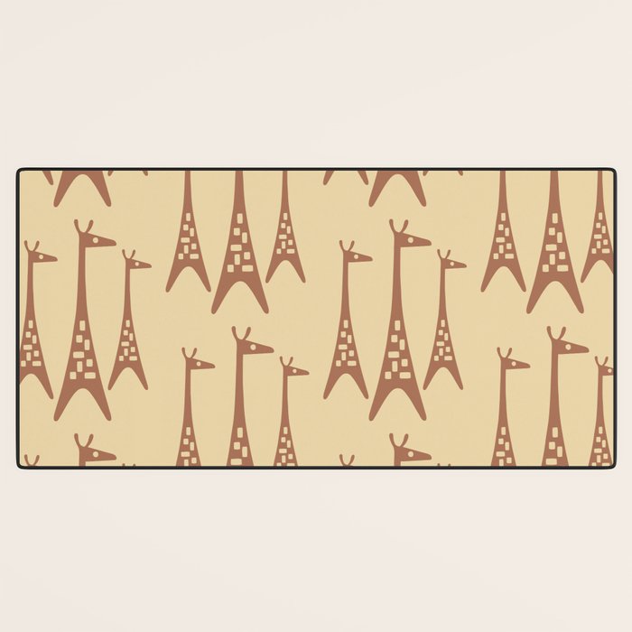 Brown and Tan Giraffe Desk Mat Gallery Image 3