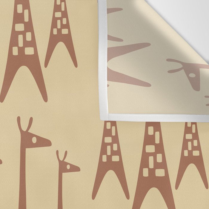 Brown and Tan Giraffe Wall Tapestry Gallery Image 3