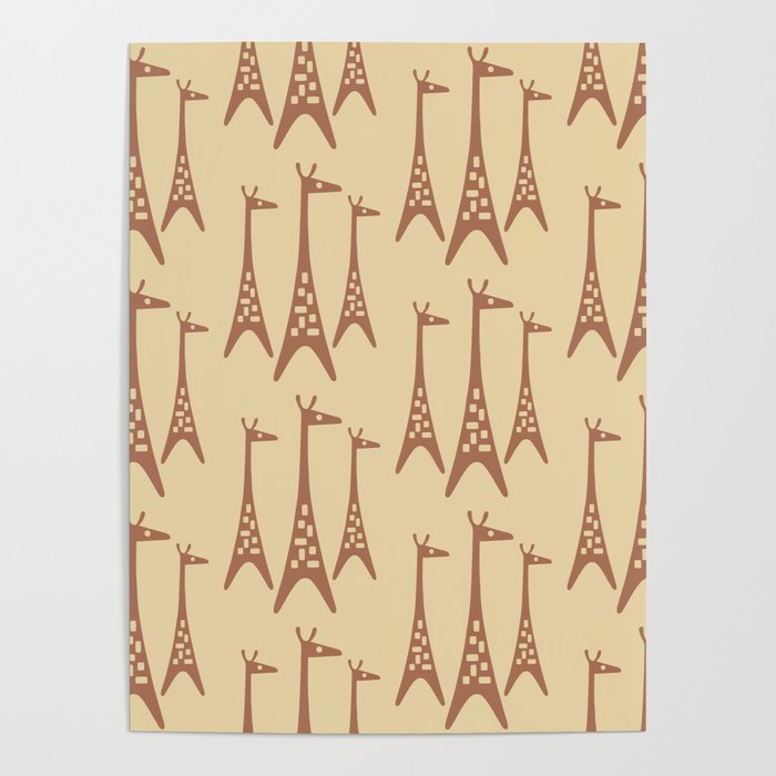 Brown and Tan Giraffe Poster Gallery Image 4