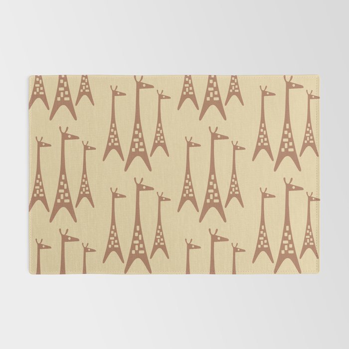 Brown and Tan Giraffe Rug Gallery Image 2