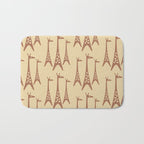 Brown and Tan Giraffe Bath Mat Gallery Image 1