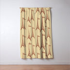 Brown and Tan Giraffe Window Curtain Gallery Image 3