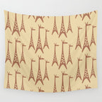 Brown and Tan Giraffe Wall Tapestry Gallery Image 4