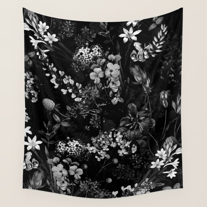 DARK FLOWER II Wall Tapestry Gallery Image 1