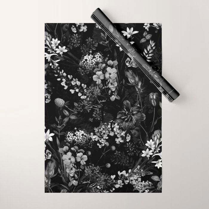 DARK FLOWER II Wrapping Paper Gallery Image 1
