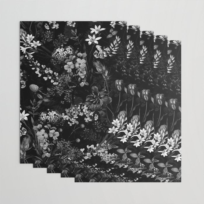DARK FLOWER II Wrapping Paper Gallery Image 3