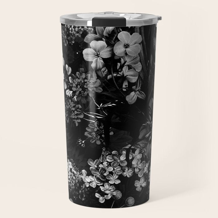 DARK FLOWER II Travel Mug Gallery Image 1