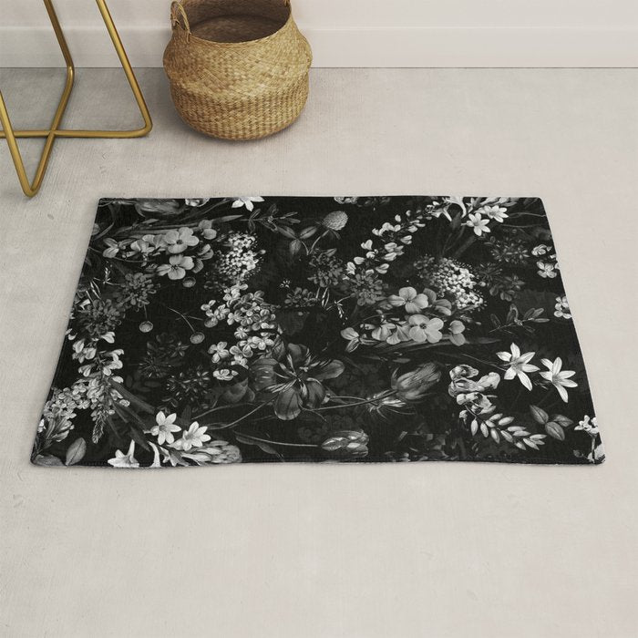 DARK FLOWER II Rug Gallery Image 1