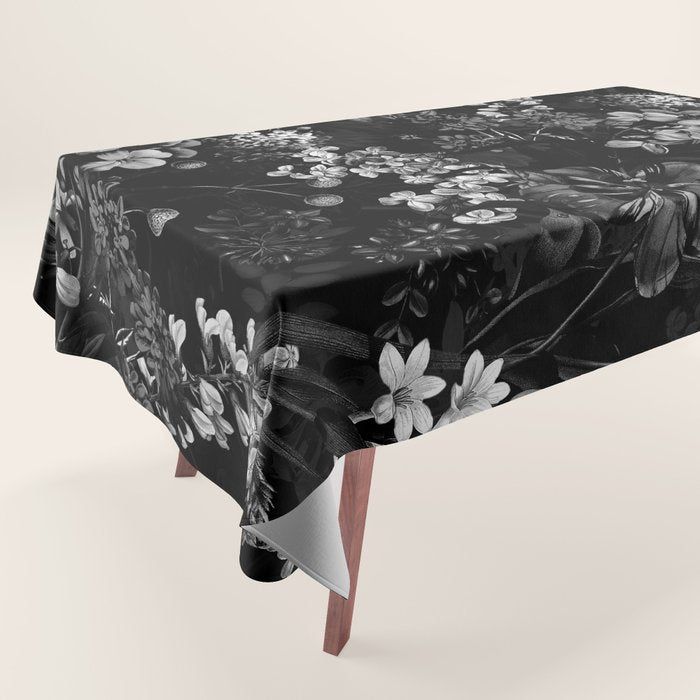 DARK FLOWER II Tablecloth Gallery Image 1